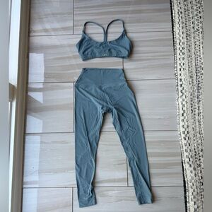 SET Active Blue Leggings and Bra Set
